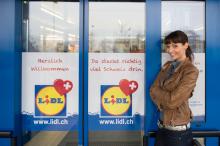 Anita Buri macht Werbung für Lidl Schweiz